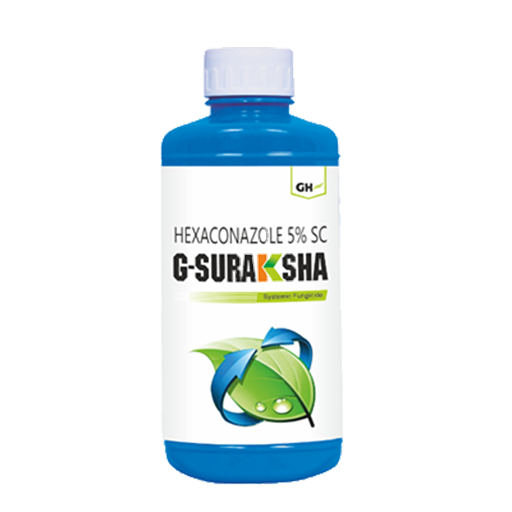 G-Suraksha fungicide bottle